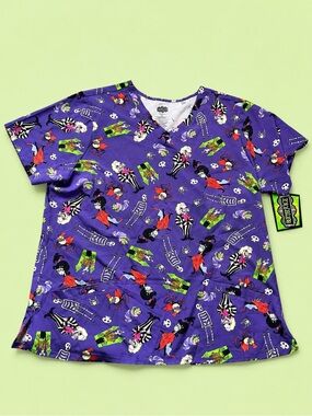 NWT Women’s 2XL Beetle Juice Scrub Top